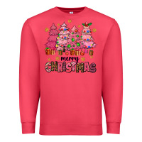 Cardinal pink christmas trees Premium Sweatshirt - AdoDesignShop