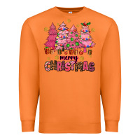 Carrot pink christmas trees Premium Sweatshirt - AdoDesignShop
