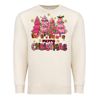 Sandshell pink christmas trees Premium Sweatshirt - AdoDesignShop