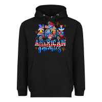 Black American truck gnomes Heavyweight Hoodie - AdoDesignShop