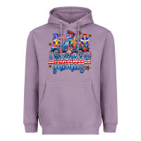 Lavender American truck gnomes Heavyweight Hoodie - AdoDesignShop