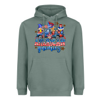 Sage American truck gnomes Heavyweight Hoodie - AdoDesignShop