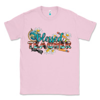 Bubblegum Pink blessed teacher Classic Tee - texasbilliewilder