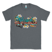 Charcoal Heather blessed teacher Classic Tee - texasbilliewilder