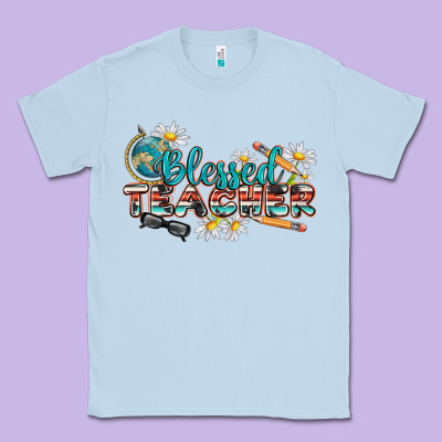 Blessed Teacher Classic Tee Designed By Texasbilliewilder