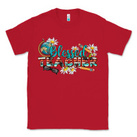 Red blessed teacher Classic Tee - texasbilliewilder