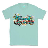 Seafoam blessed teacher Classic Tee - texasbilliewilder