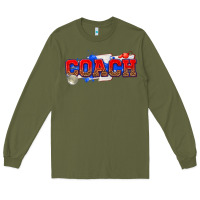 Army Green coach Long Sleeve Tee - texasbilliewilder