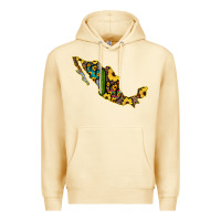 Pina Colada Guerrero Mexico Serape Cactus Sunflower Map Premium Hoodie - RanaPortraitStore