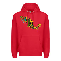 Red Guerrero Mexico Serape Cactus Sunflower Map Premium Hoodie - RanaPortraitStore