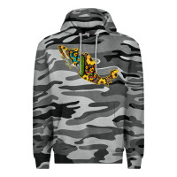 Slate Camo Guerrero Mexico Serape Cactus Sunflower Map Premium Hoodie - RanaPortraitStore