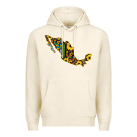 Tofu Guerrero Mexico Serape Cactus Sunflower Map Premium Hoodie - RanaPortraitStore