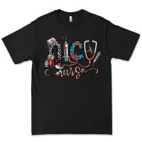 Black nice nurse Premium Tee - SublimationCraftShop