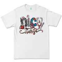 White nice nurse Premium Tee - SublimationCraftShop