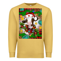 Antique Gold christmas cow air freshener Premium Sweatshirt - Artiststas