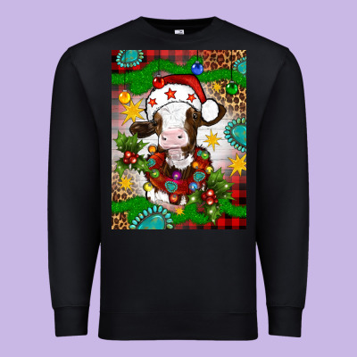 Christmas Cow Air Freshener Premium Sweatshirt Designed By Artiststas