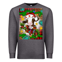 Charcoal Heather christmas cow air freshener Premium Sweatshirt - Artiststas