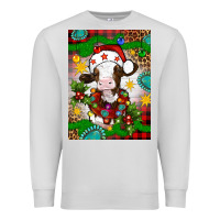 Dove Grey christmas cow air freshener Premium Sweatshirt - Artiststas