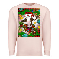 Pale Pink christmas cow air freshener Premium Sweatshirt - Artiststas