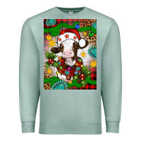 Seafoam christmas cow air freshener Premium Sweatshirt - Artiststas