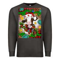 Smoke christmas cow air freshener Premium Sweatshirt - Artiststas