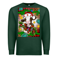 Sports Green christmas cow air freshener Premium Sweatshirt - Artiststas