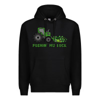 Black pushin' my luck Premium Hoodie - MaliasSmallBusiness