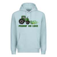 Blue Mist pushin' my luck Premium Hoodie - MaliasSmallBusiness