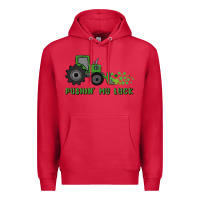 Cardinal pushin' my luck Premium Hoodie - MaliasSmallBusiness