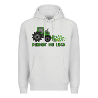 Dove Grey pushin' my luck Premium Hoodie - MaliasSmallBusiness