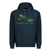 Navy pushin' my luck Premium Hoodie - MaliasSmallBusiness