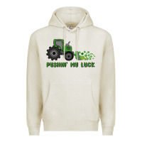 Oatmeal Heather pushin' my luck Premium Hoodie - MaliasSmallBusiness