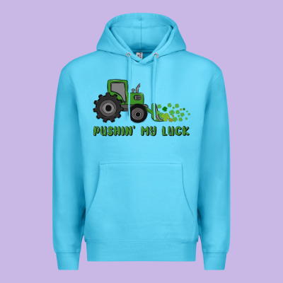 Pushin' My Luck Premium Hoodie Designed By Maliassmallbusiness
