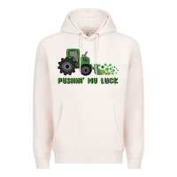 Pale Pink pushin' my luck Premium Hoodie - MaliasSmallBusiness