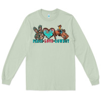 Matcha peace love cowboy Long Sleeve Tee - Zillion Design Studio