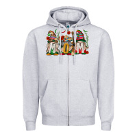 Heather Grey Mexican Mom Gnome Zipper Hoodie - texasbilliewilder
