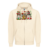 Sandshell Mexican Mom Gnome Zipper Hoodie - texasbilliewilder