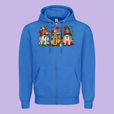 Mexican Mom Gnome Zipper Hoodie Designed By Texasbilliewilder
