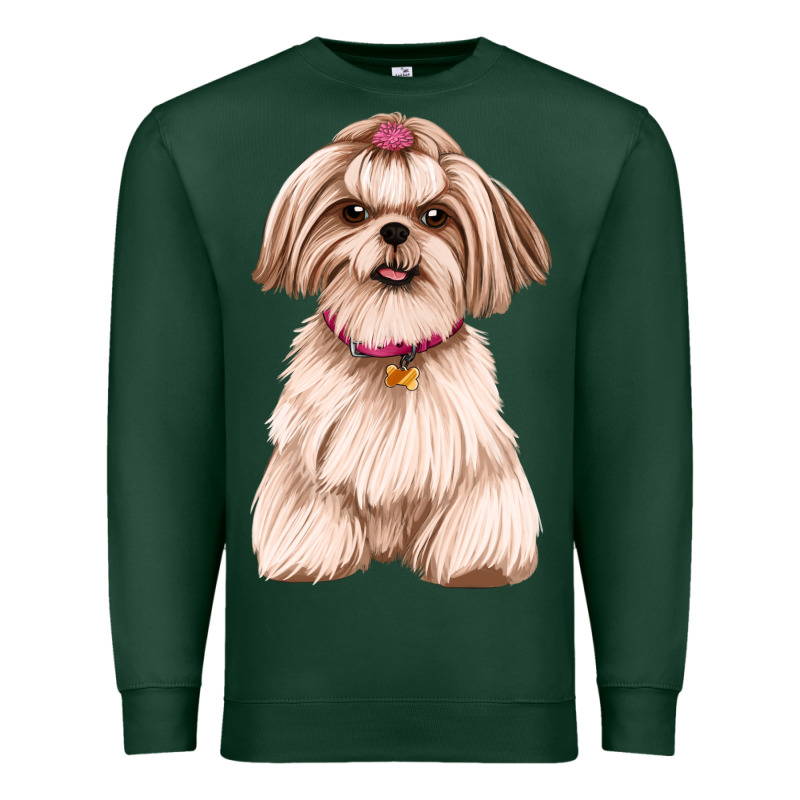 Shih Tzu Dog Design Premium Sweatshirt by JahusDesignShop | Teevron