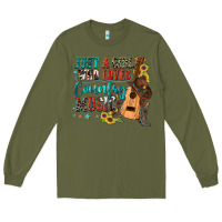 Army Green just a girl who loves country music Long Sleeve Tee - Zillion Design Studio