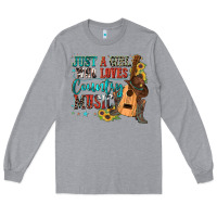Heather Grey just a girl who loves country music Long Sleeve Tee - Zillion Design Studio
