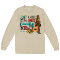 Mushroom just a girl who loves country music Long Sleeve Tee - Zillion Design Studio