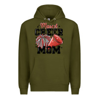 Army Green mascot cheer mom Premium Hoodie - MaliasSmallBusiness