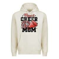 Oatmeal Heather mascot cheer mom Premium Hoodie - MaliasSmallBusiness