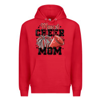 Red mascot cheer mom Premium Hoodie - MaliasSmallBusiness