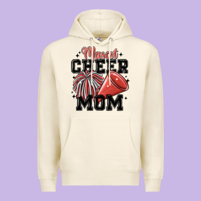 Mascot Cheer Mom Premium Hoodie Designed By Maliassmallbusiness