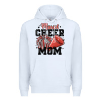 White mascot cheer mom Premium Hoodie - MaliasSmallBusiness