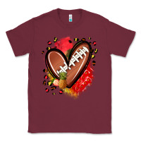 Burgundy fruits and football heart Classic Tee - Zillion Design Studio