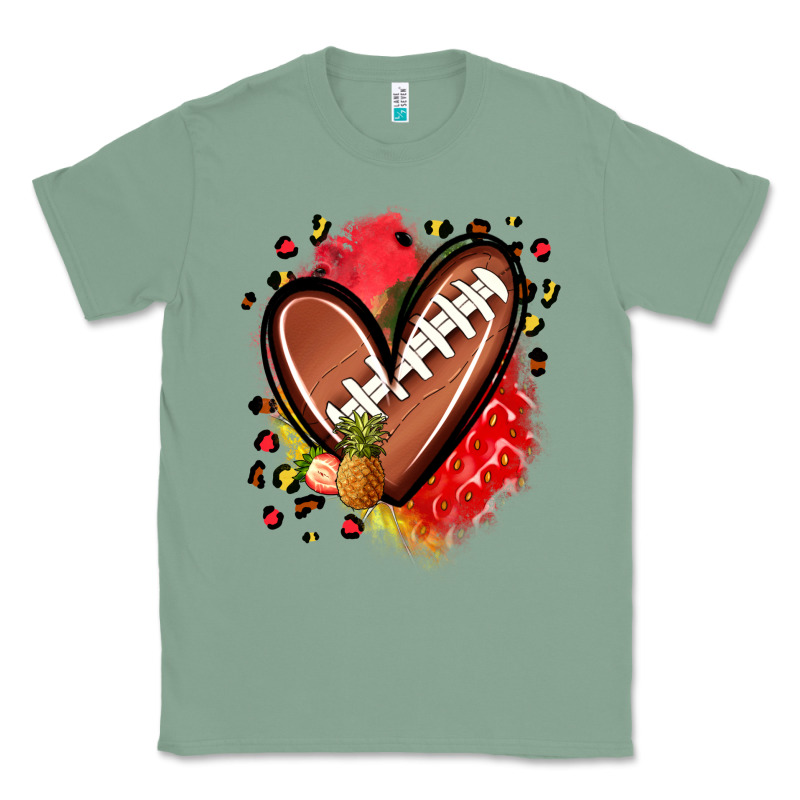 Fruits And Football Heart Classic Tee by Zillion Design Studio | Teevron