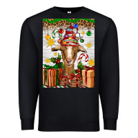 Black christmas goat air freshener Premium Sweatshirt - Artiststas